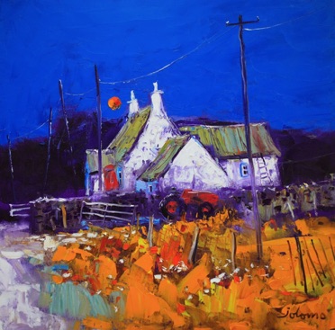 Moonlight over Kintra Isle of Mull 24x24 Moonlight over Kintra Isle of Mull 24x24